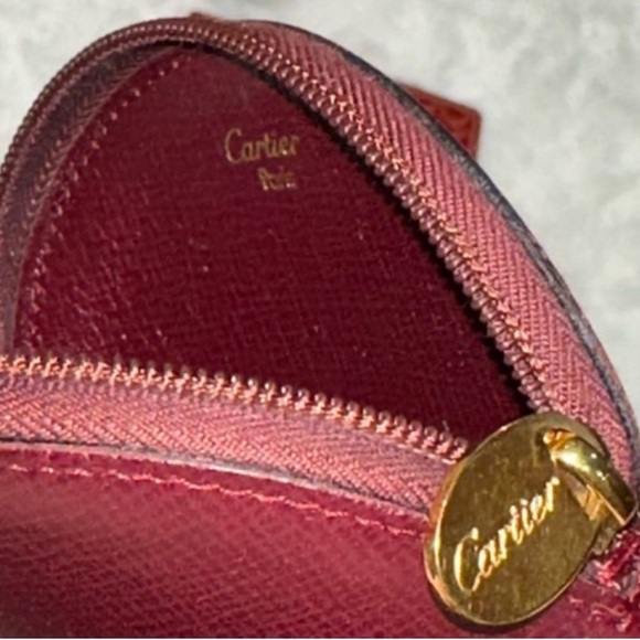 VINTAGE CARTIER COIN PURSE WITH CARTIER RED BOX AND CERTIFICATE - Picture 2 of 5